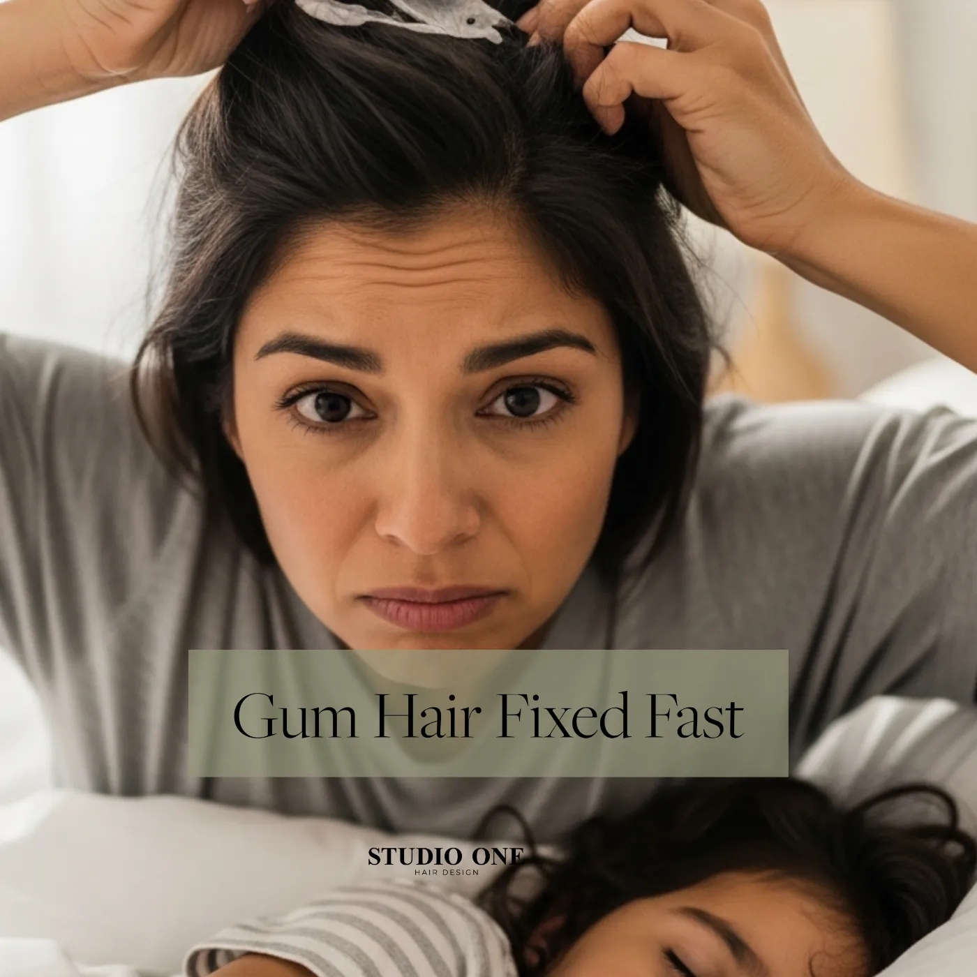 The Gum Dilemma: From Woes to Gorgeous Hair Transformation