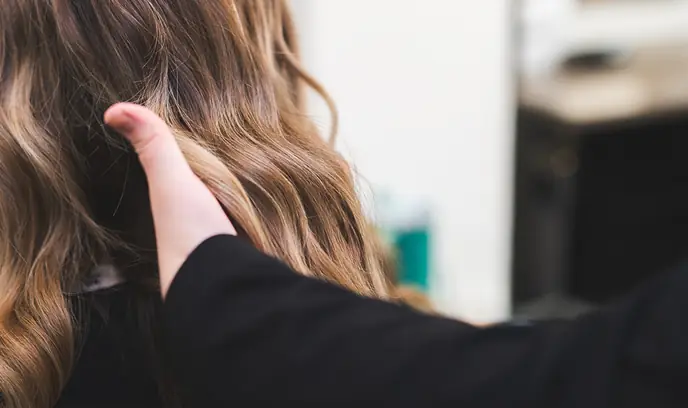 Long wavy hair styled at Studio One