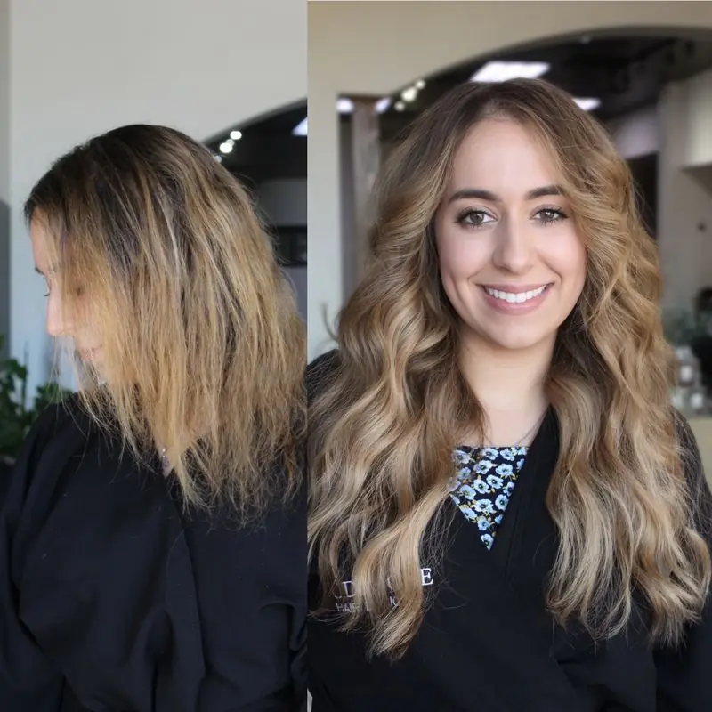 NBR hair extension transformation
