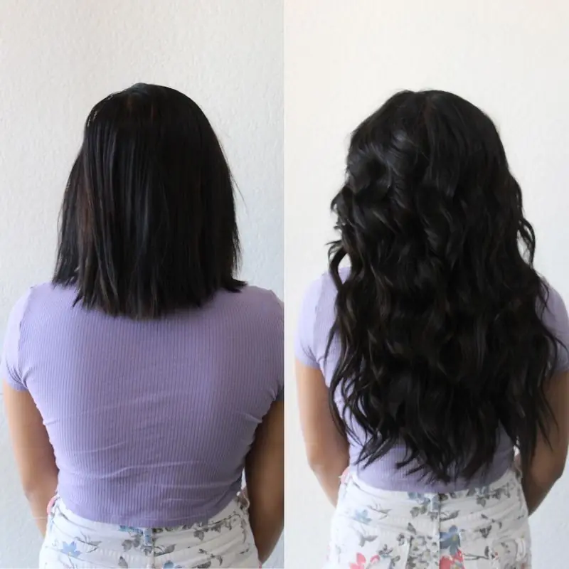 NBR hair extension transformation