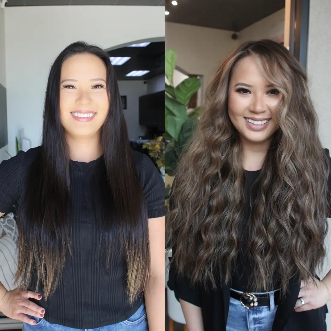Strawberry blonde dimensional color, Fresno salon