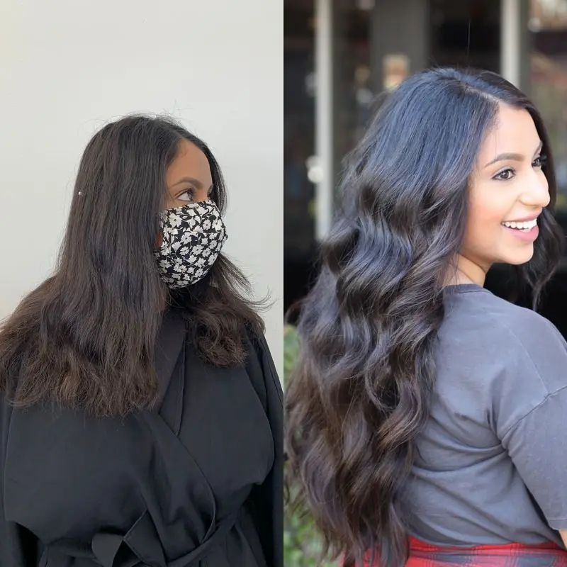 NBR hair extension transformation