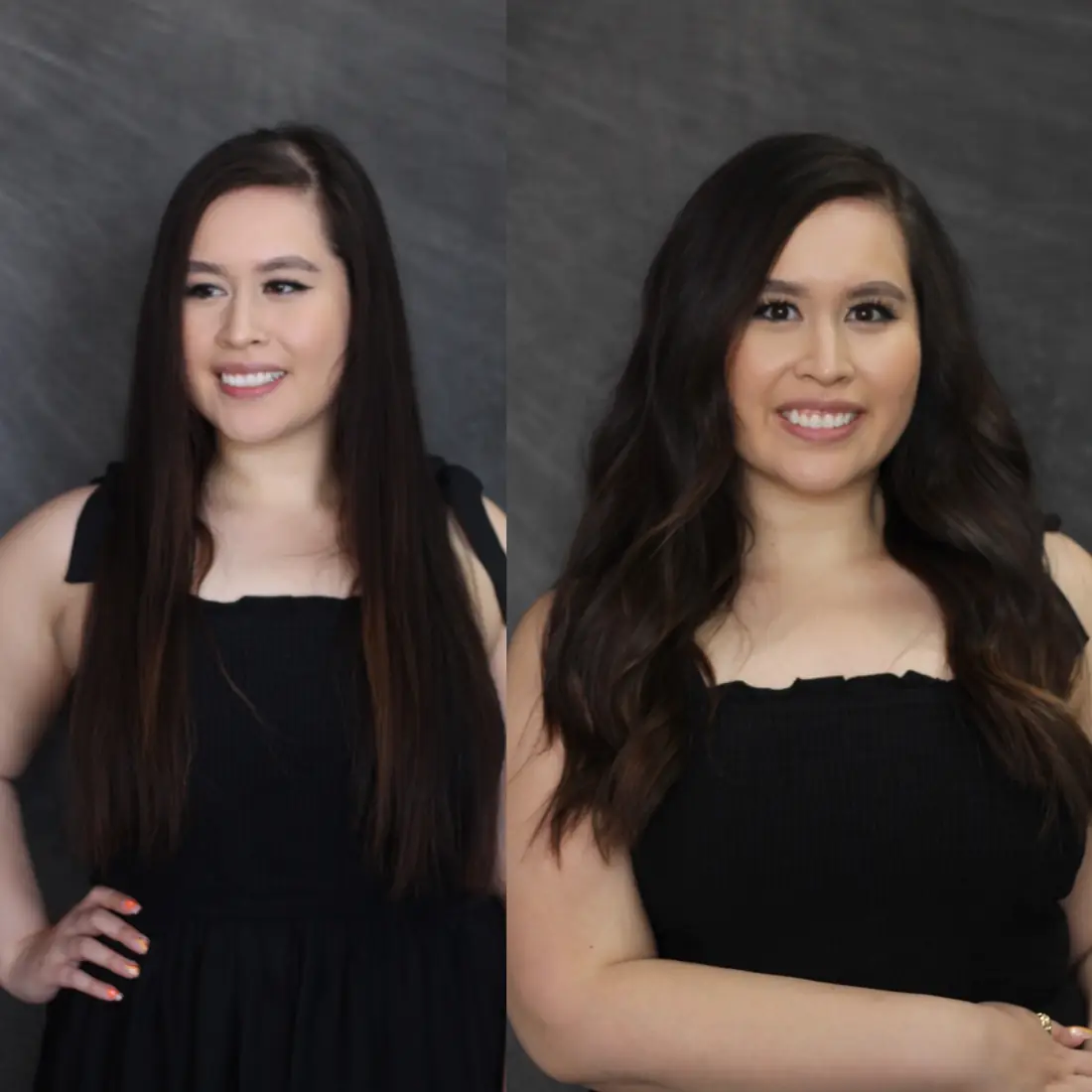 NBR hand-tied hair extensions in Fresno — beaded row install