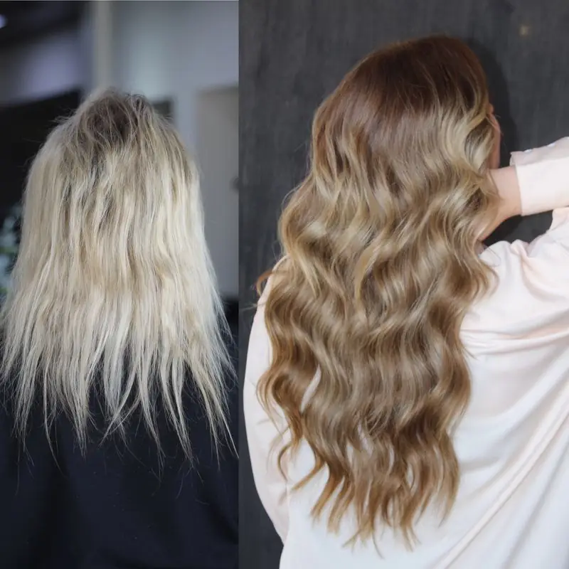 NBR hair extension transformation